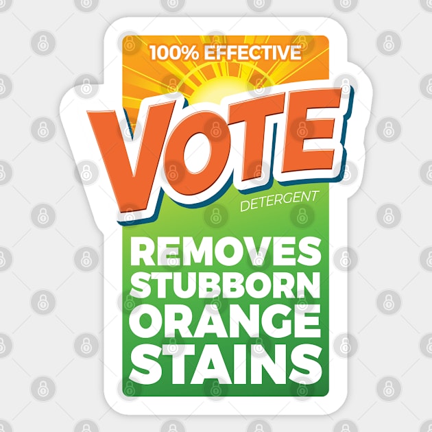 Anti Trump - Vote Detergent Sticker by andzoo